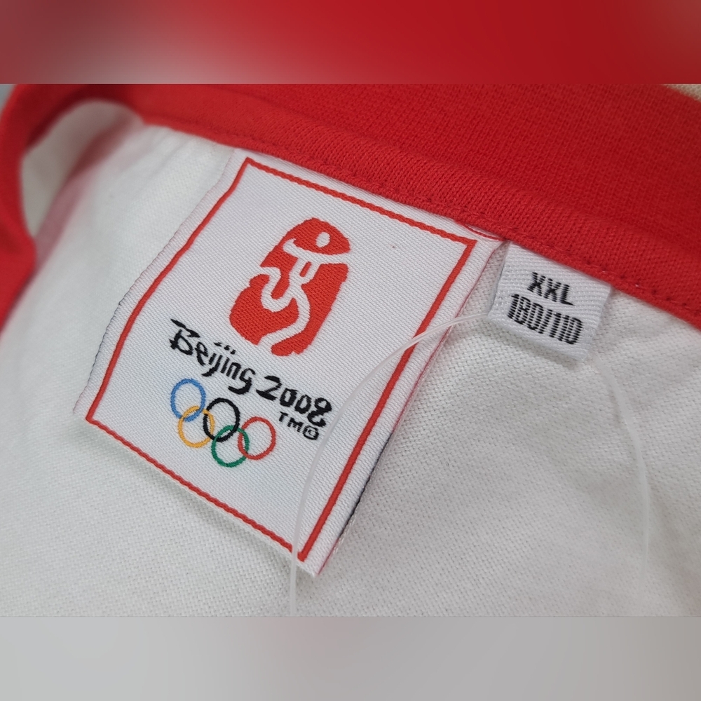 NWT Beijing Olympic Games T-Shirt Tee Official Product White Red Anime XL - Picture 7 of 16